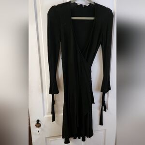 Diane Von Furstenberg 2000s Wrap Dress, Black